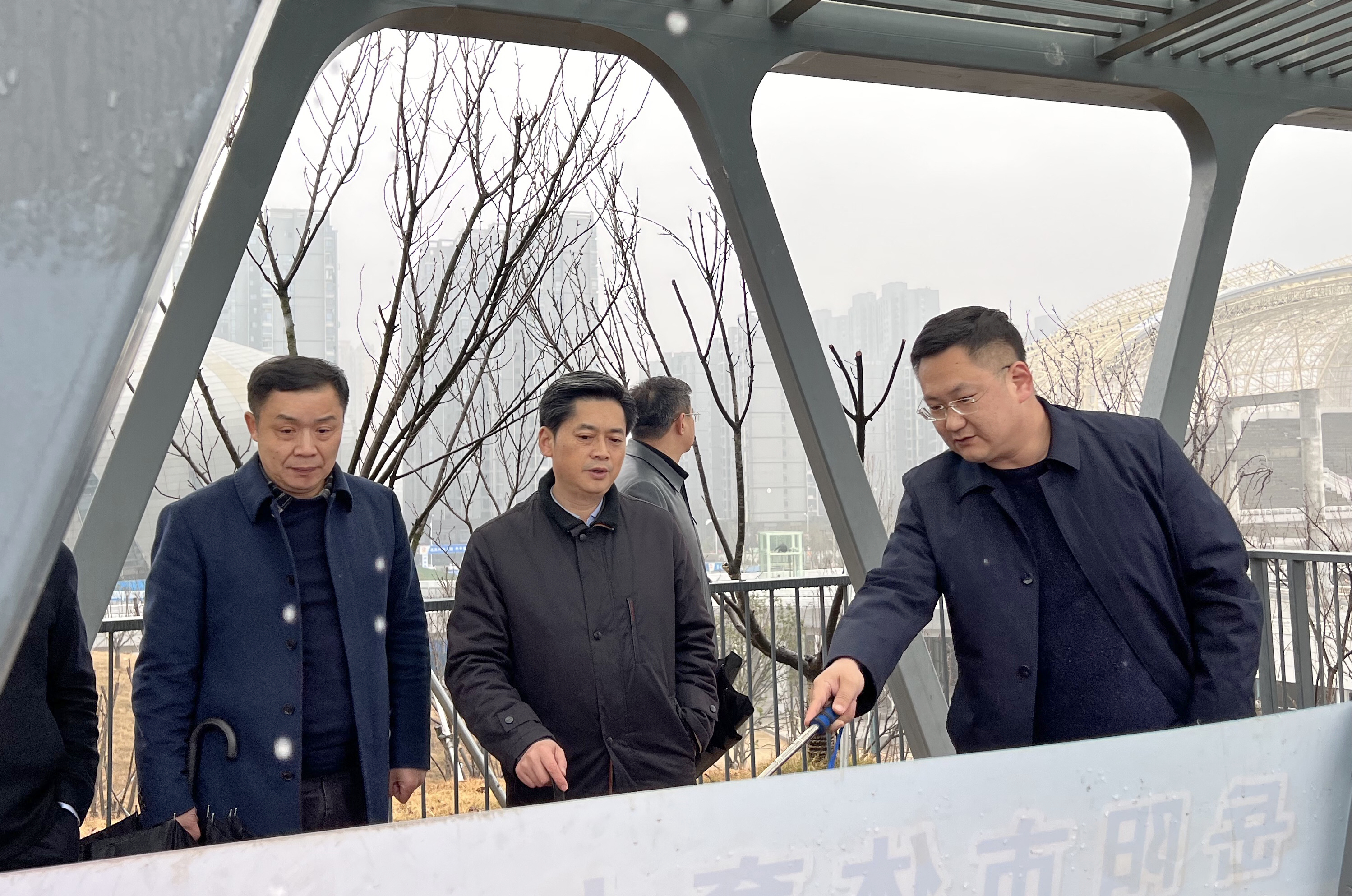 1月24日下午，趙岳平率隊(duì)調(diào)研省運(yùn)會場館建設(shè)工作.jpg